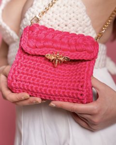 Hot Pink Bee Crossbody Bag – image 4